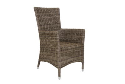 Ninja stol med armlener Rustik/beige