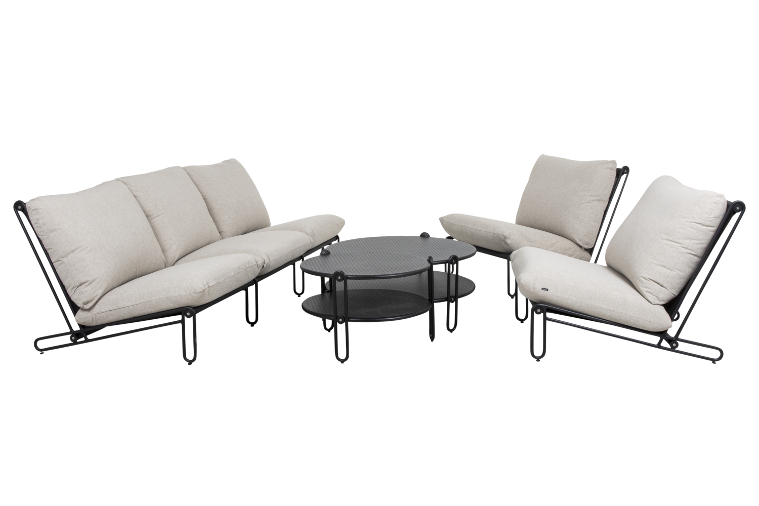 Blixt sofabord Svart