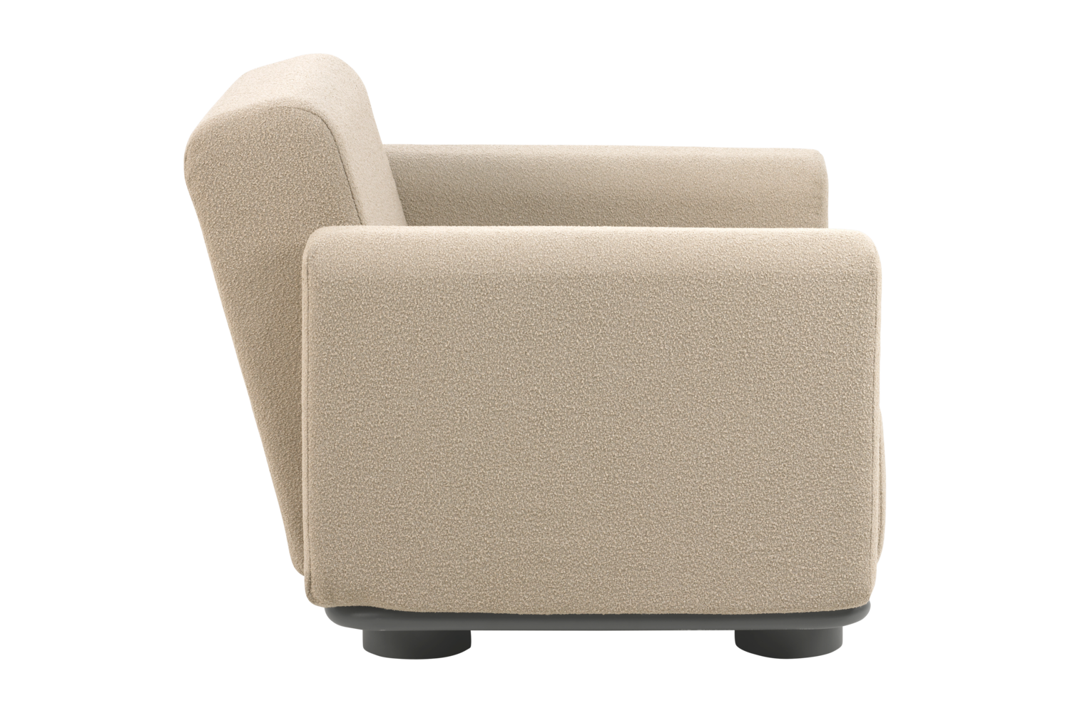 Bolster lenestol Antracit/Teddy Beige