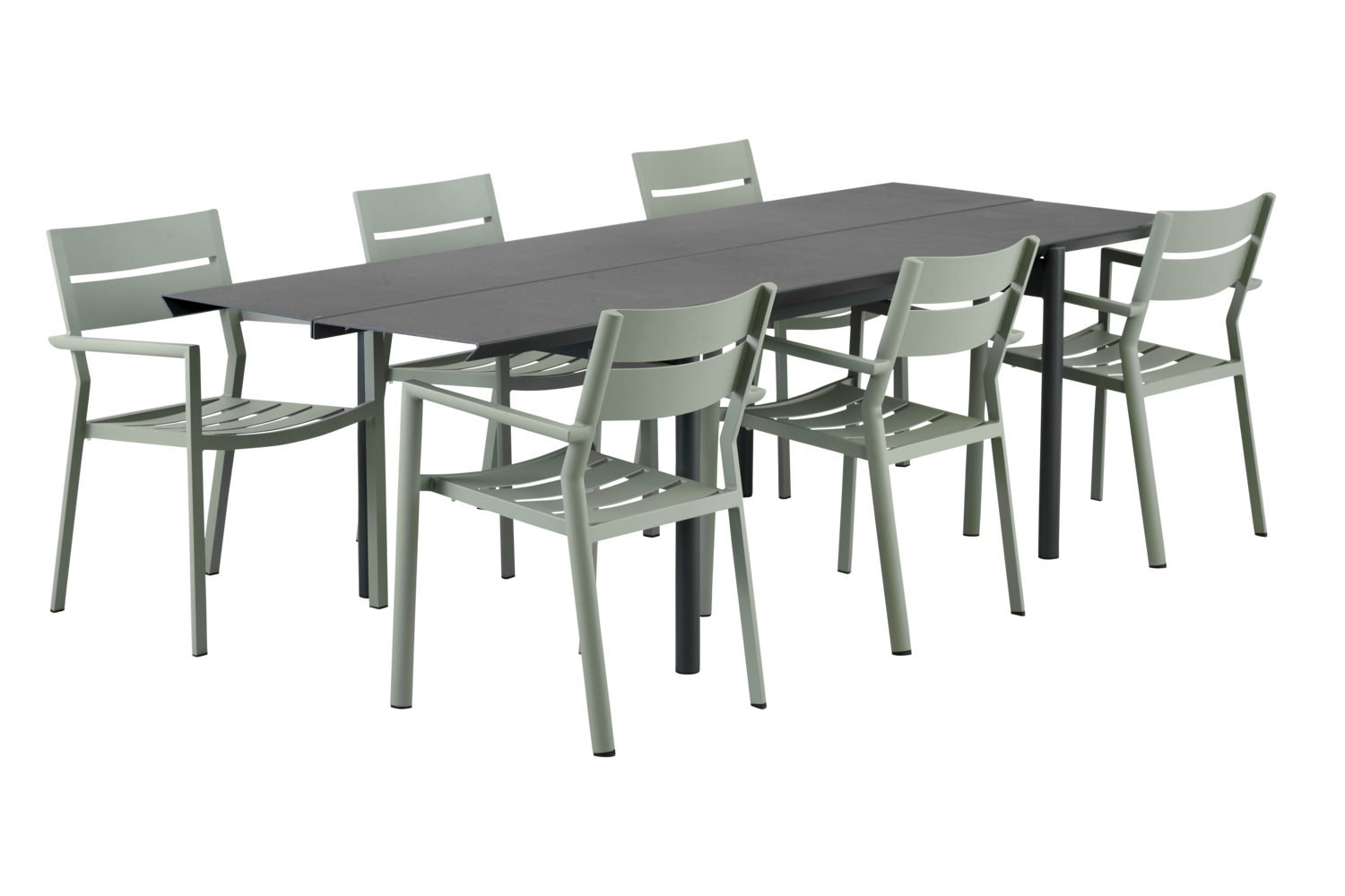 Delia stol med armlener Dusty Green