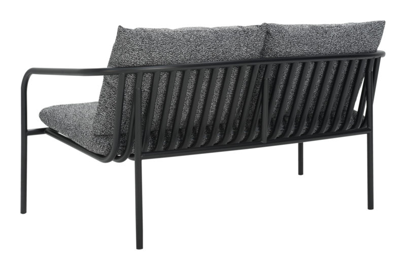 Bendt 2-seter sofa Svart/Teddy Ant