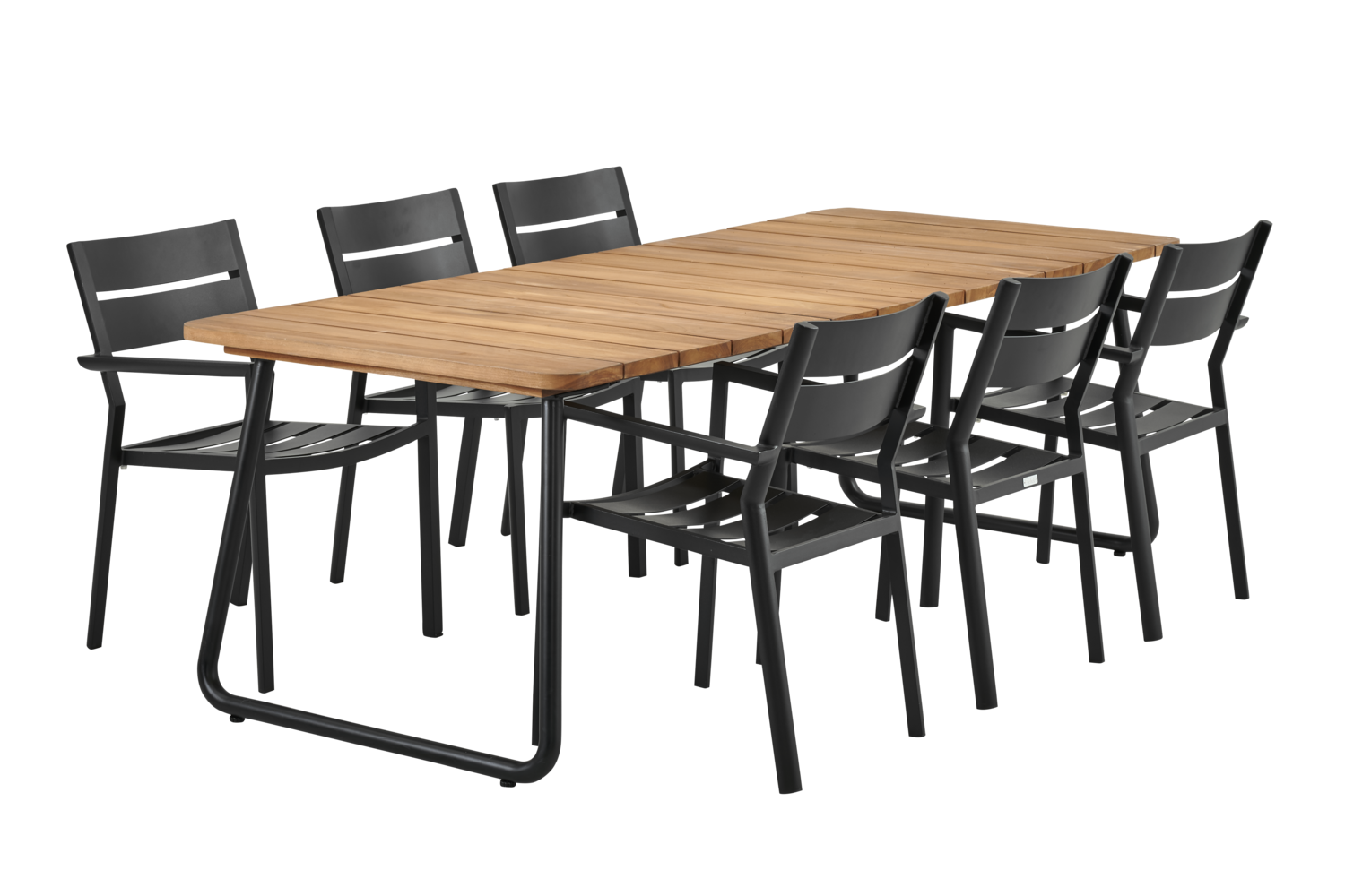 Delia stol med armlener Svart