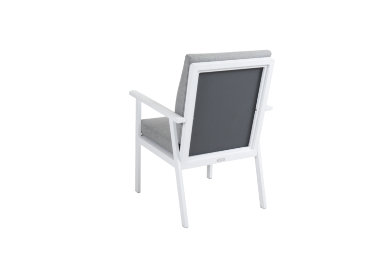 Samvaro stol med armlener White/Pearl grey
