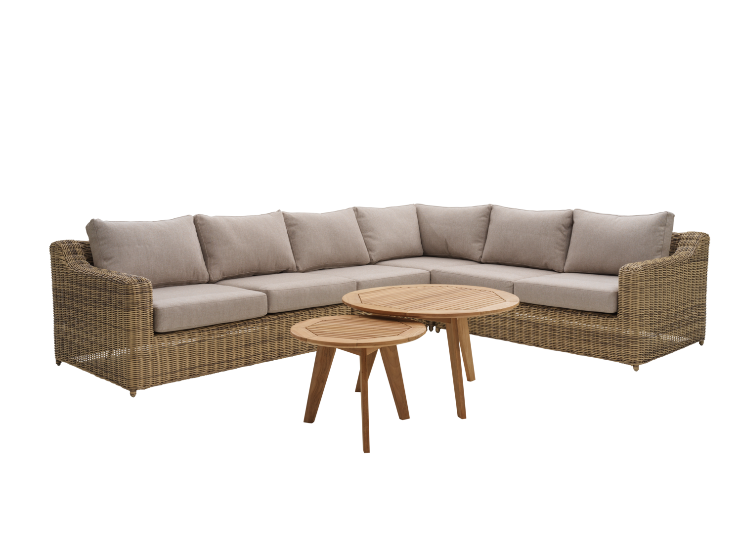 Glendon endestykke Rustic/Beige