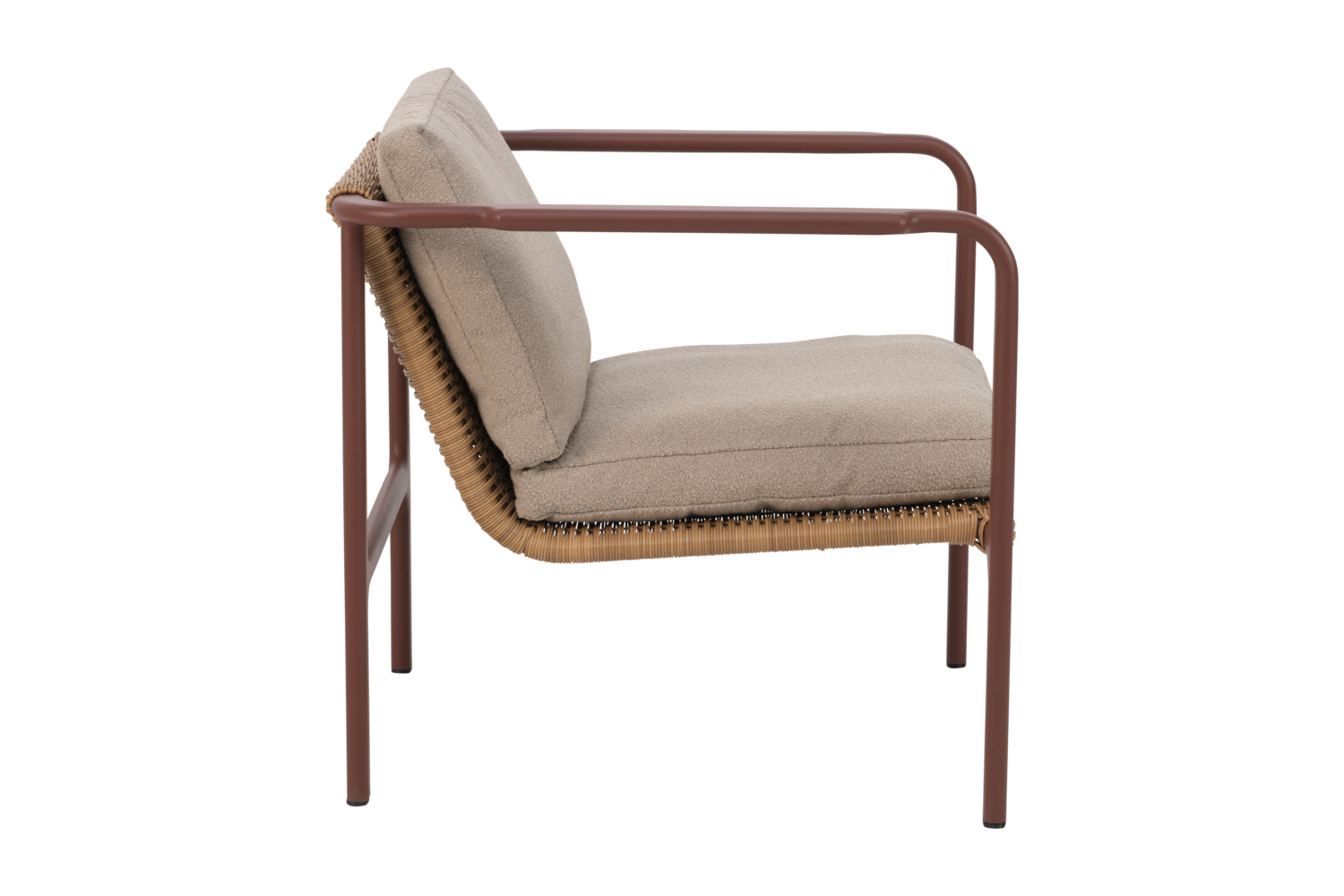 Motty lenestol Zin Red/Teddy Beige