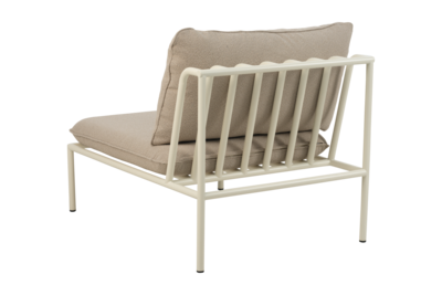 Collier midtdel Pearl White/Teddy Beige