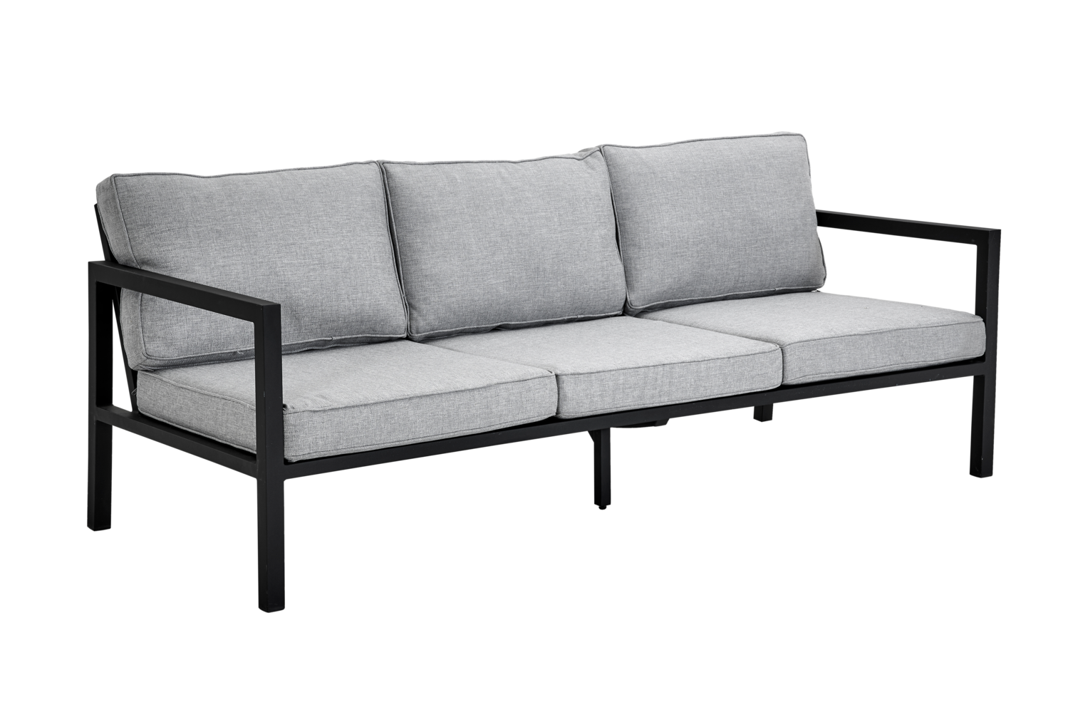 Belfort 3-seter sofa Black/Pearl Grey