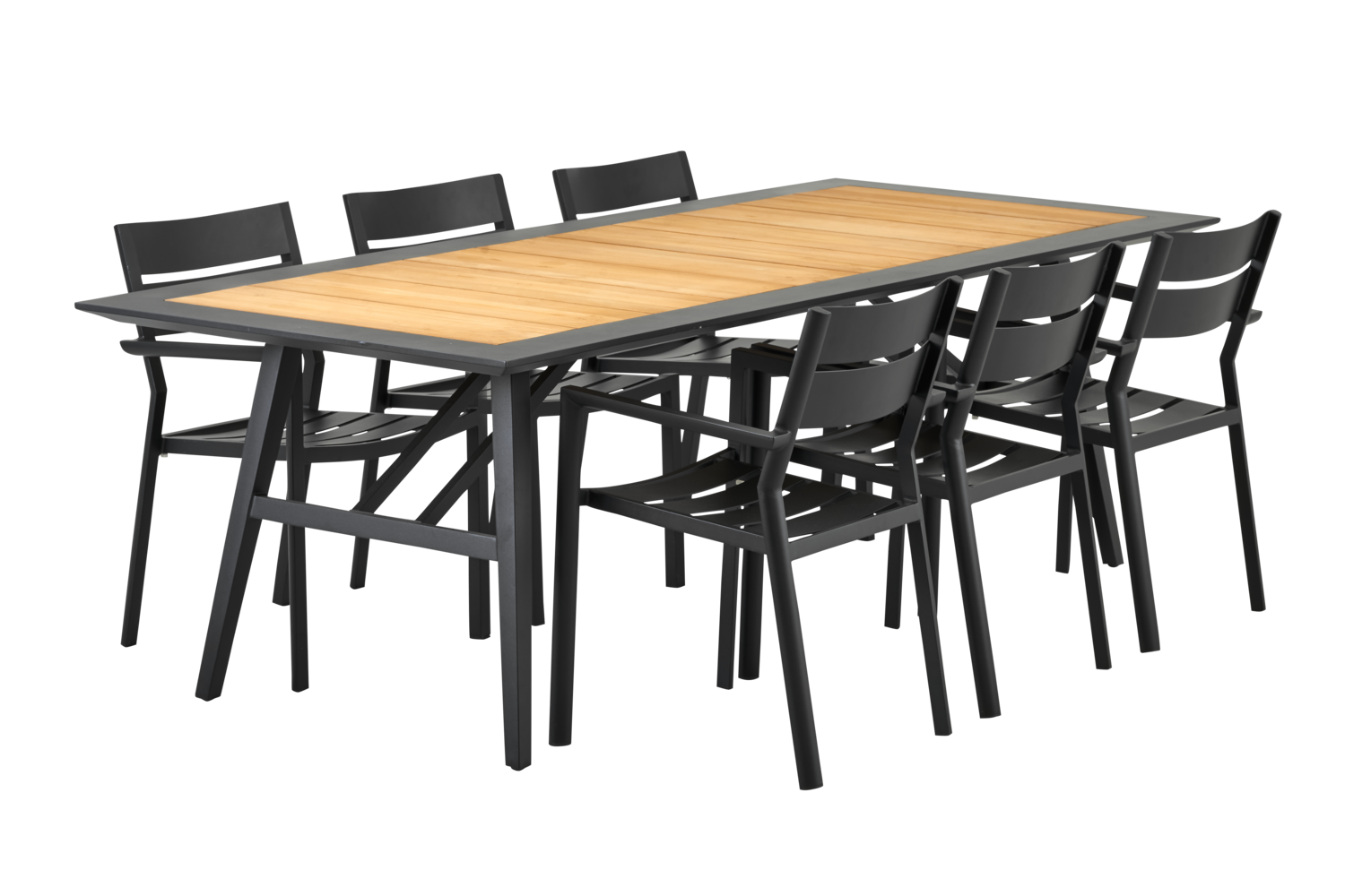 Delia stol med armlener Svart