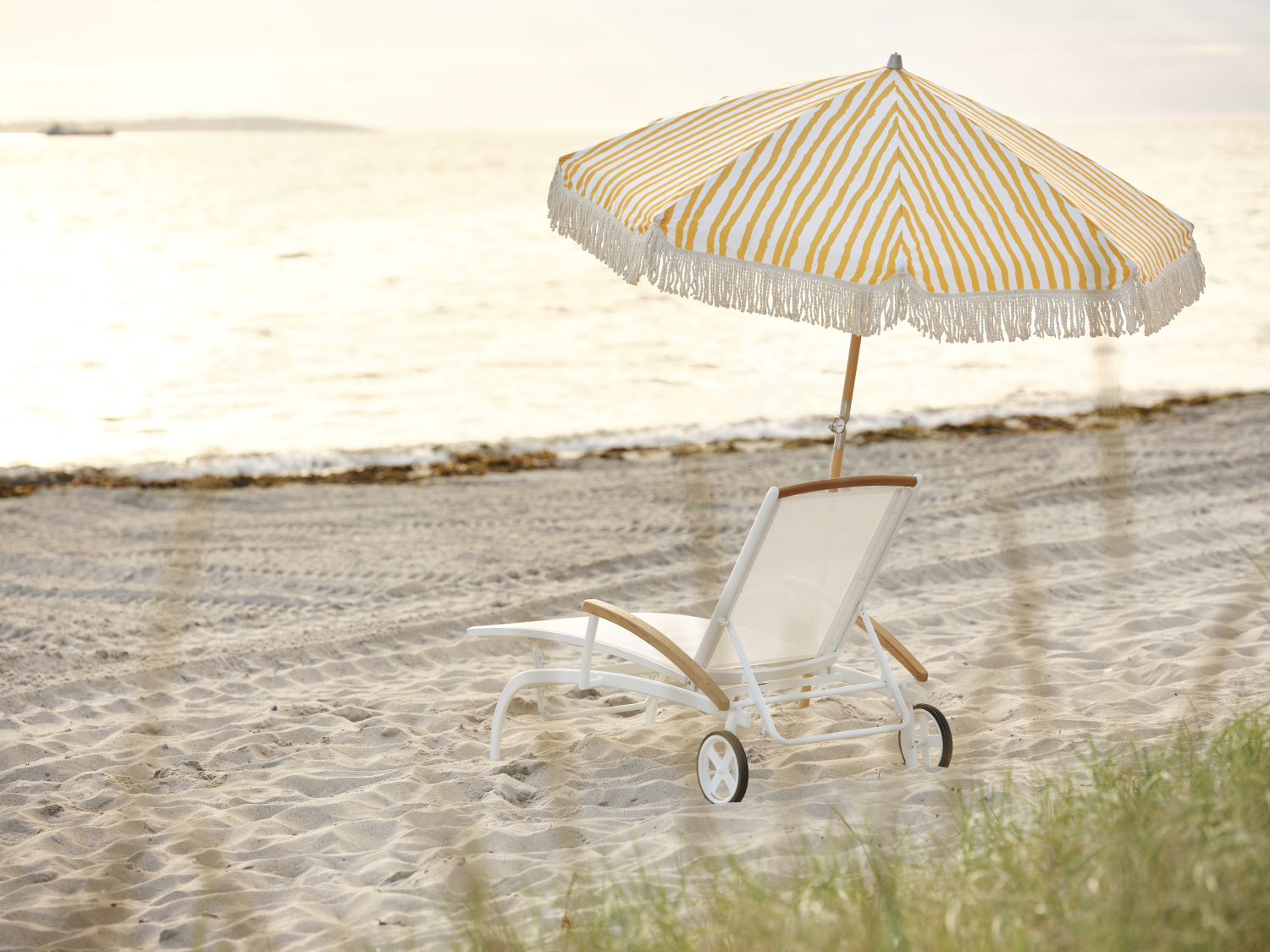 Gatsby parasoll Yellow Stripe