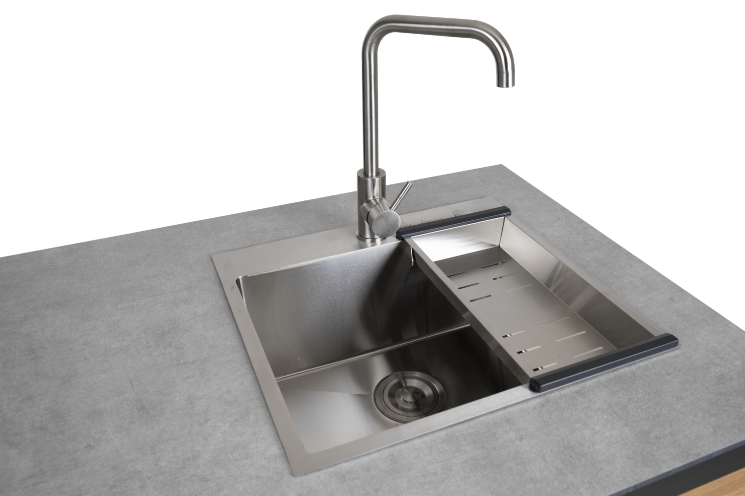 Fornax utekjøkken Svart/teak