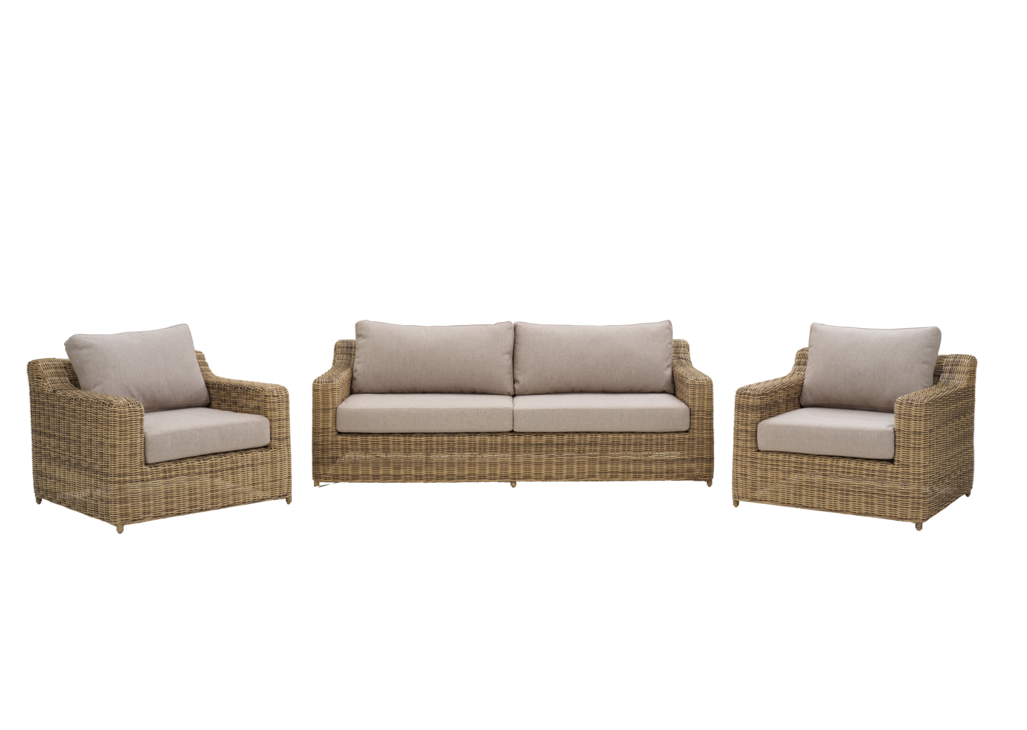 Glendon 2,5-seters sofa Rustic/Beige