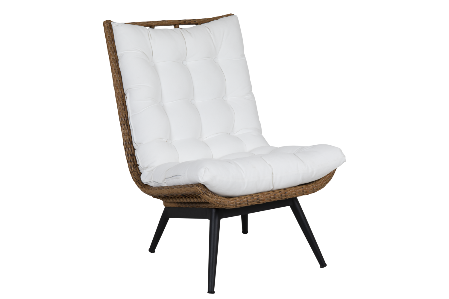 Covelo loungestol Natural colored/white