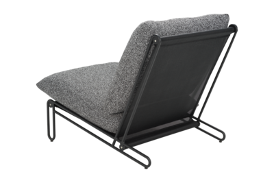 Blixt loungestol Svart/Teddy Ant