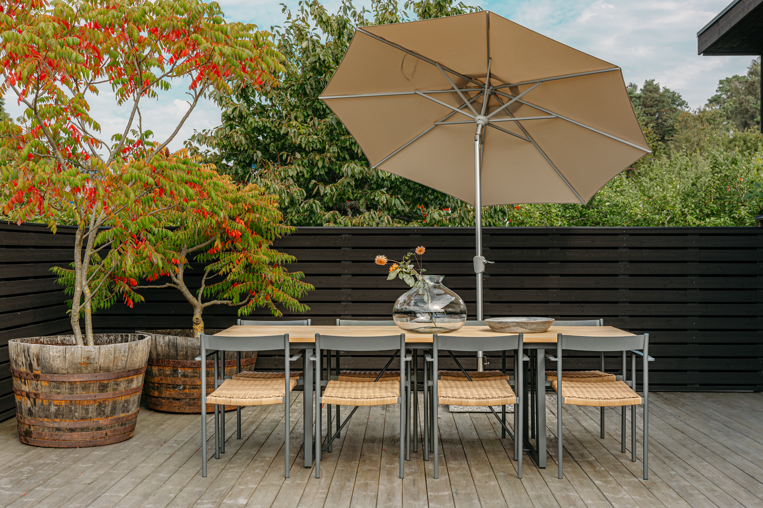 Shad spisebord Anthracite/Teak