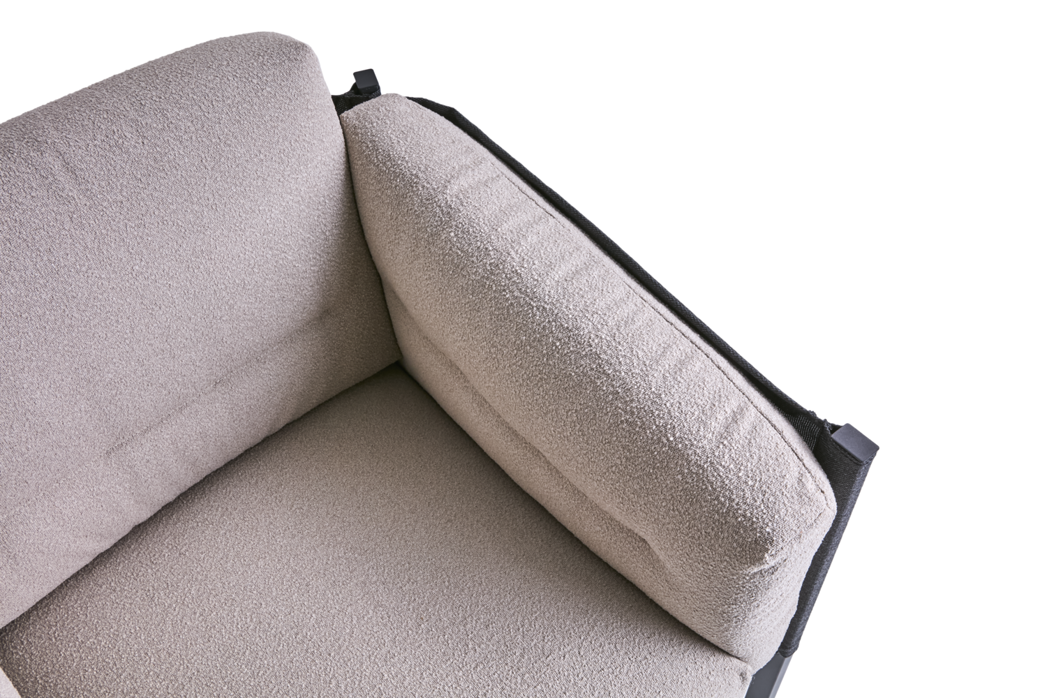 Delux lenestol Black/Teddy Beige