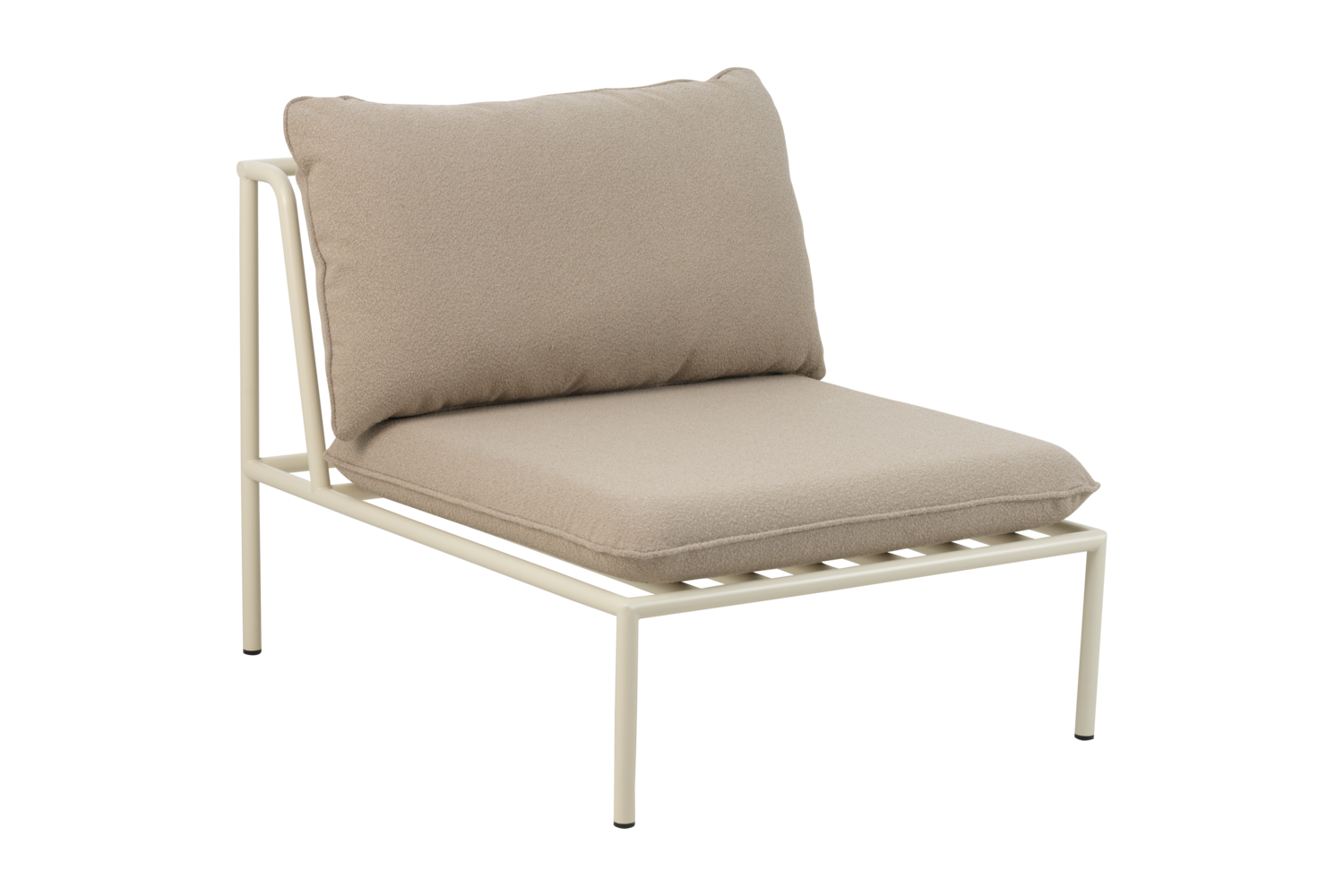 Collier midtdel Pearl White/Teddy Beige