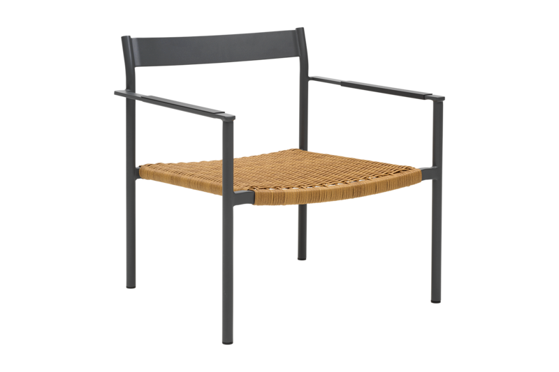DK lounge chair Antracit/Natur