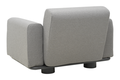 Bolster lenestol Antracit/Teddy Grey