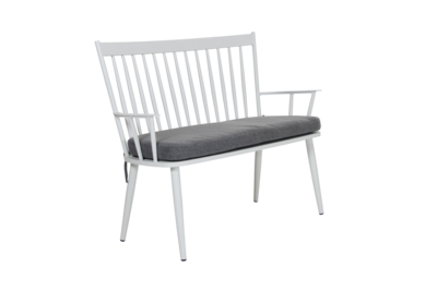 Alvena 2-seter sofa Hvit