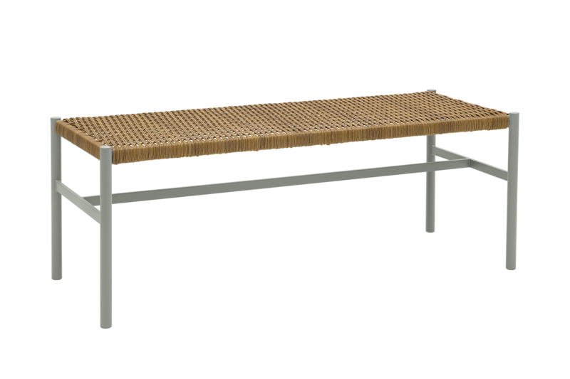 DK benk Light Grey/Natur