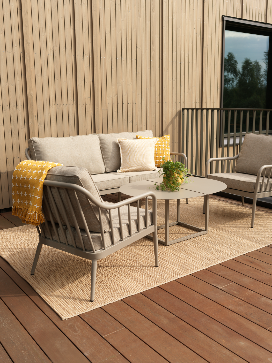 Coleville lenestol Khaki/Burlap Beige