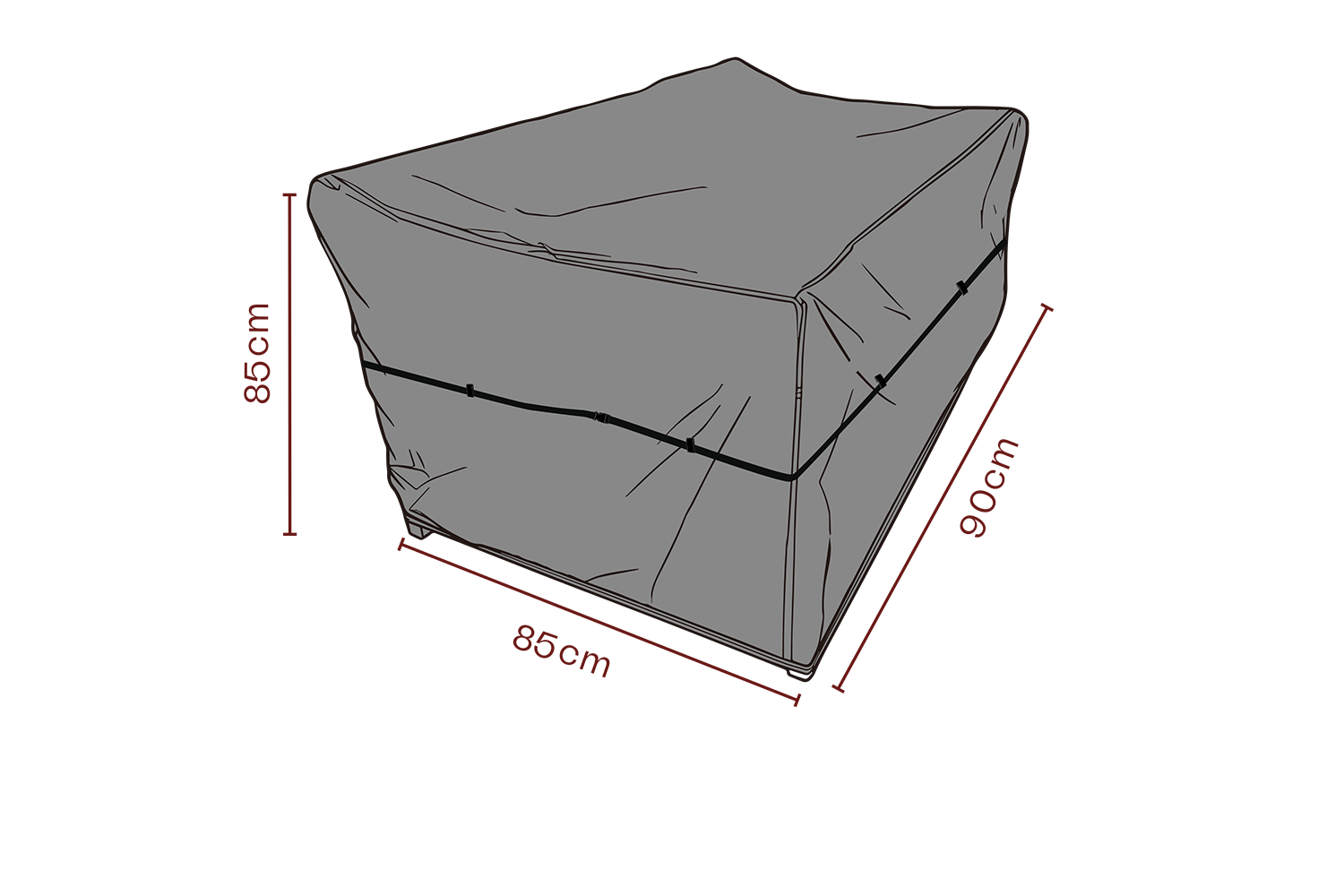 Møbeltrekk lenestol Black-Breathable