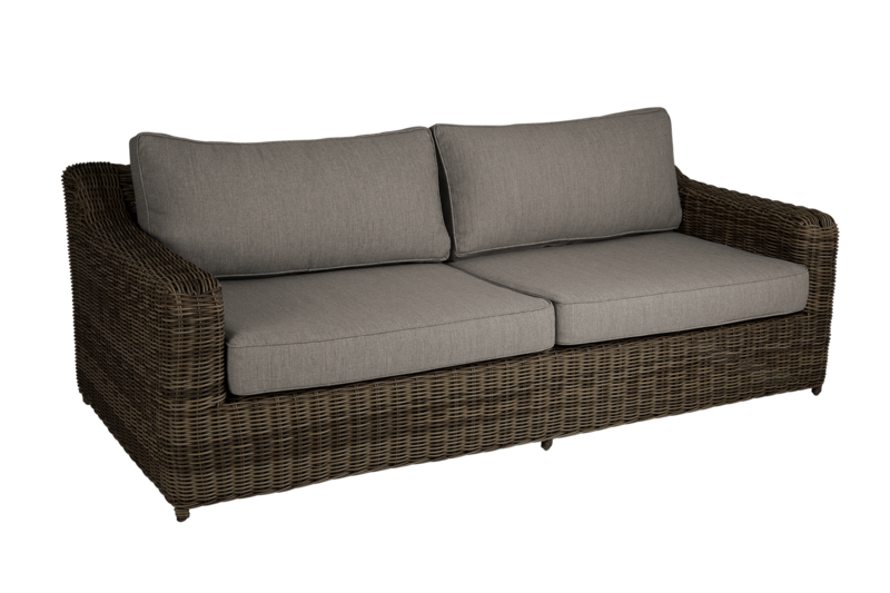 Glendon 3-seter sofa Dark Brown/Soft Moose