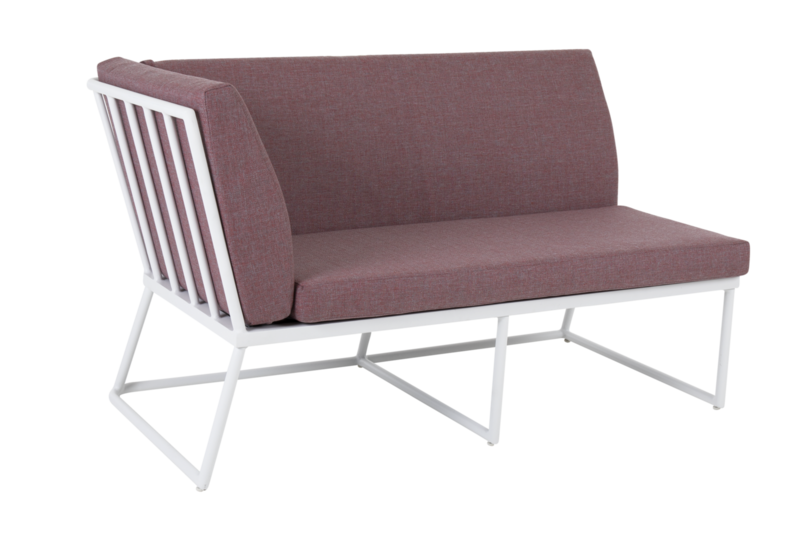 Vence endestykke White/peony