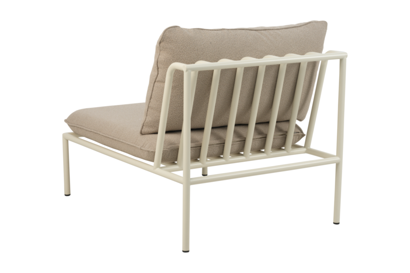 Collier midtdel Pearl White/Teddy Beige