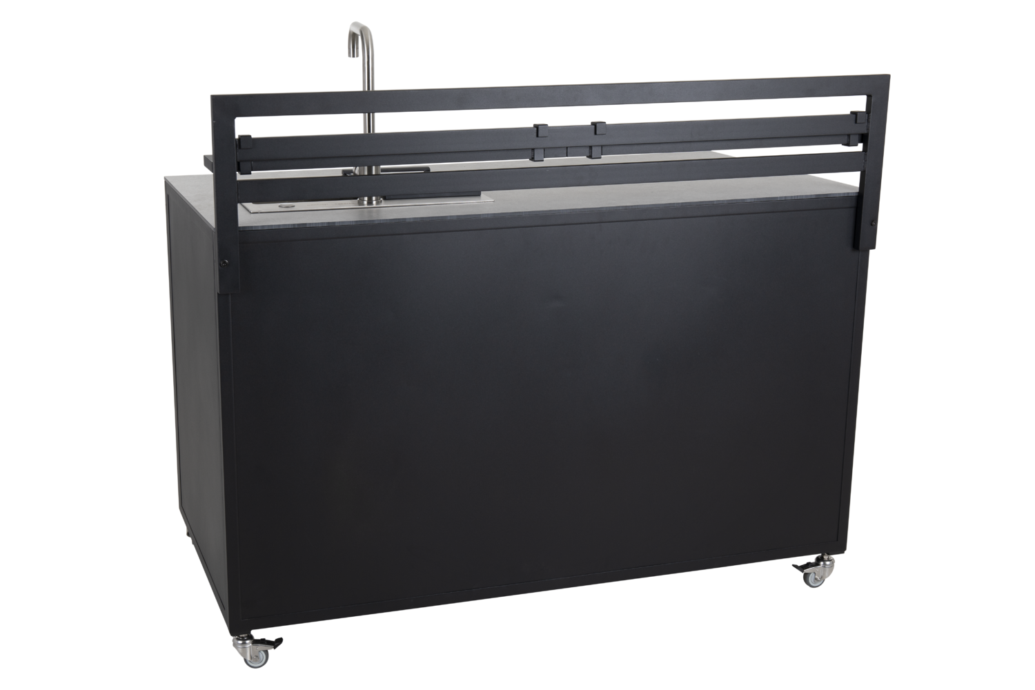 Fornax utekjøkken Svart/teak