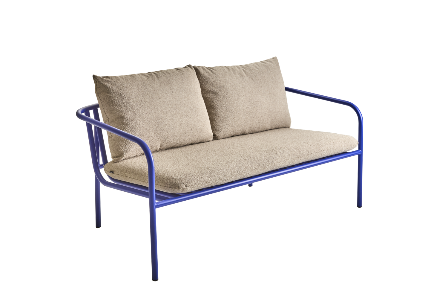 Bendt 2-seter sofa Indigo Blue/Teddy Beige