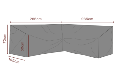 Møbeltrekk hjørnesofa Black-Breathable