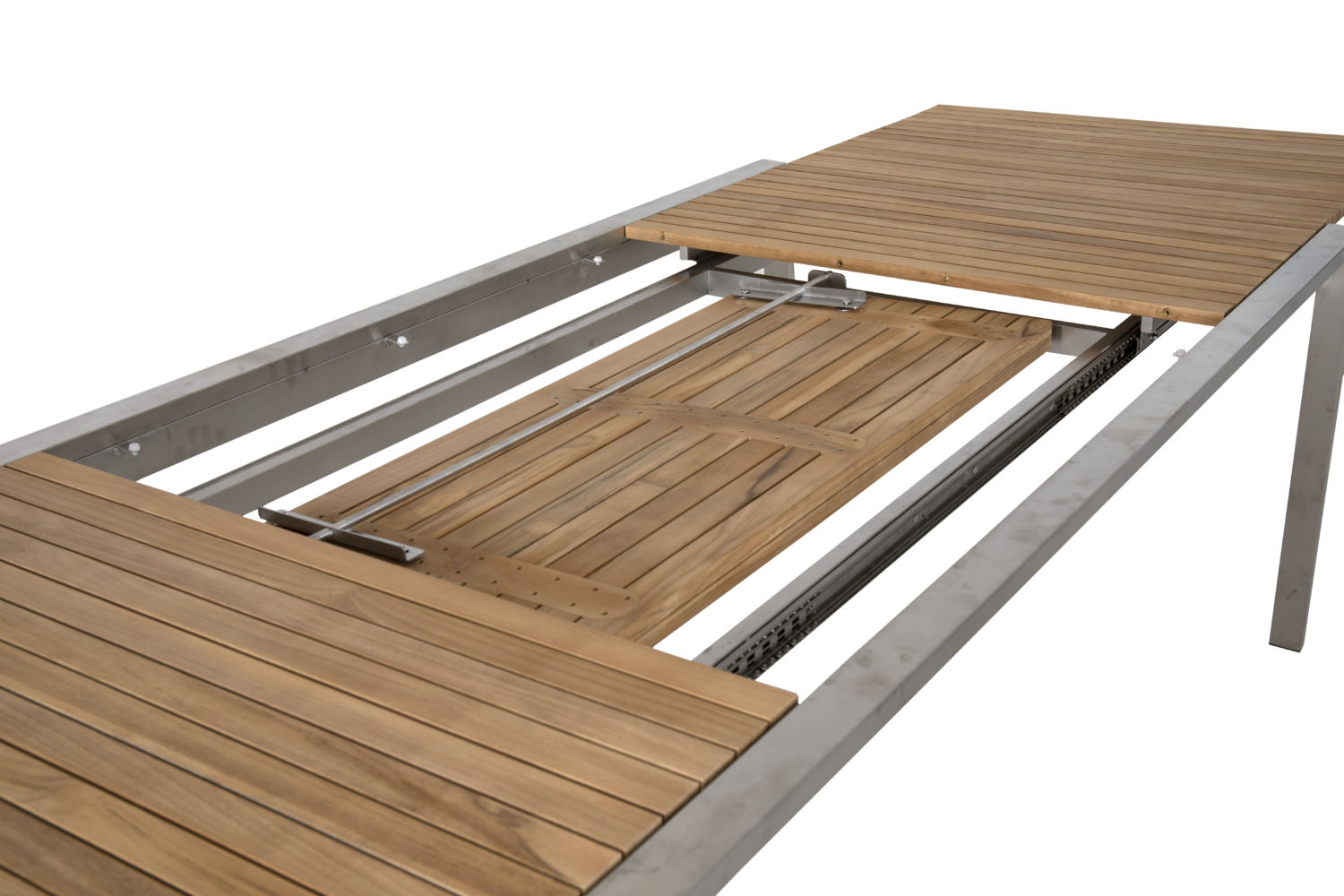 Naos spisebord Stainless steel/teak