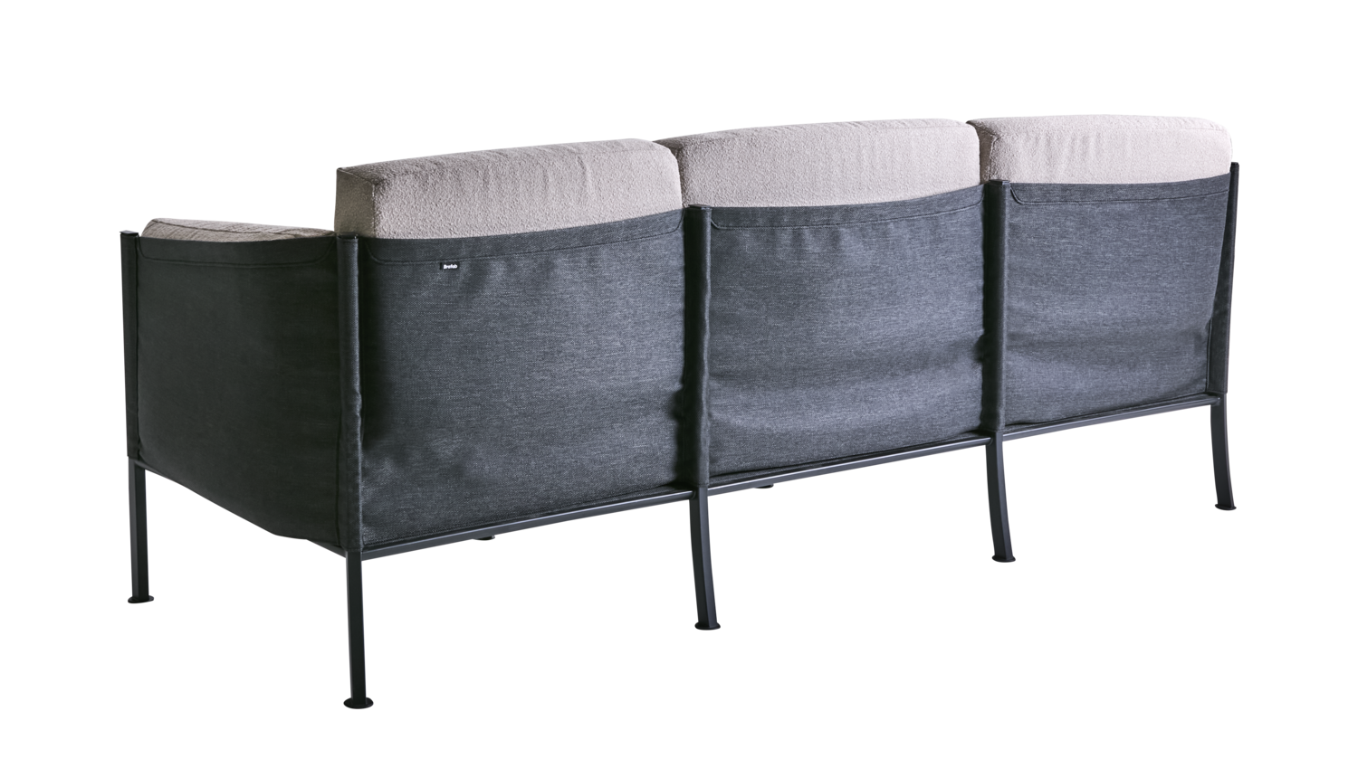 Delux 3-seter sofa Black/Teddy Beige