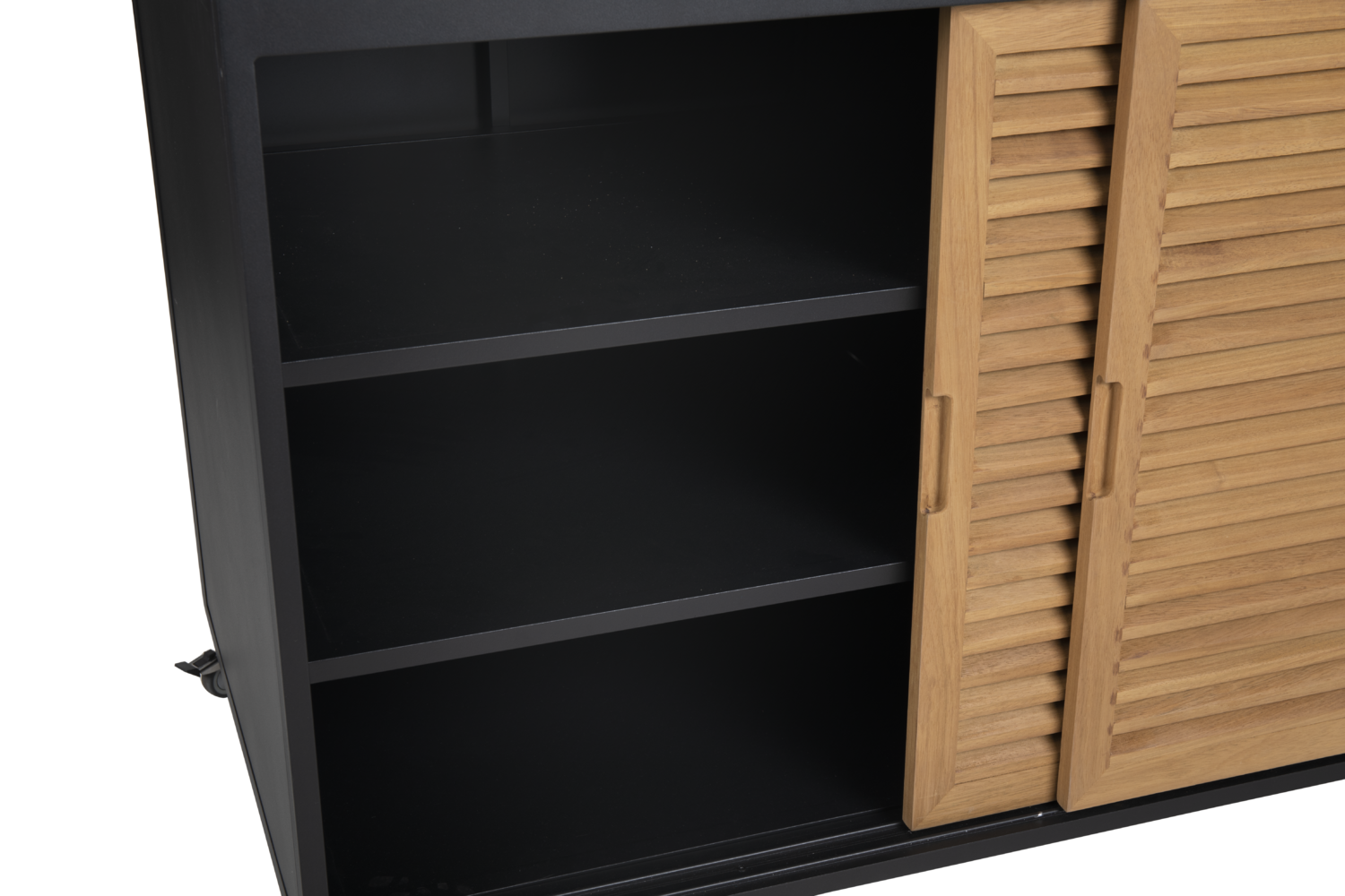 Fornax utekjøkken Svart/teak