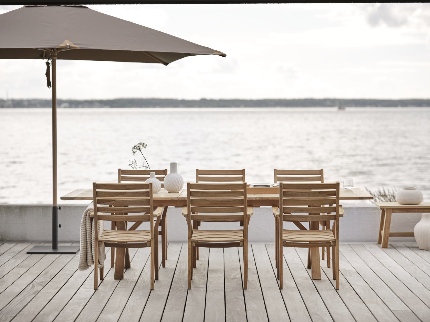 Flat parasollfot, 50 kg Antracit