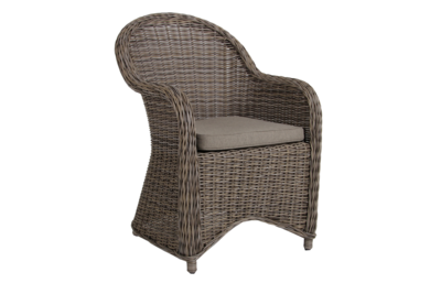 Paulina stol med armlener Rustik/beige