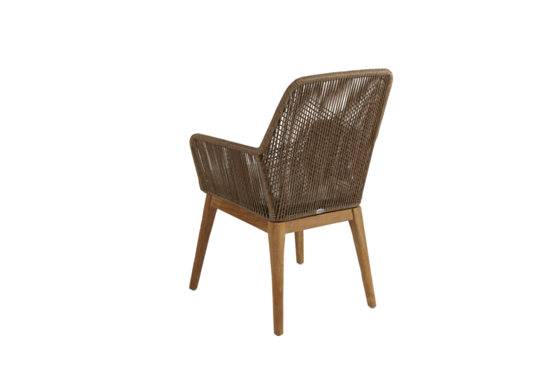 Hassel stol med armlener Natur/beige