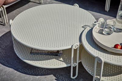 Blixt sofabord Pearl white