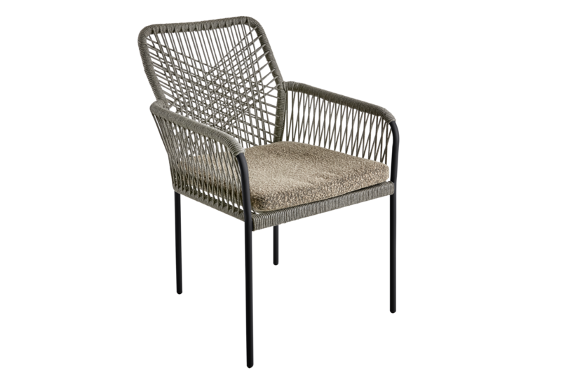 Vira stol med armlener Mud Brown/Anthracite