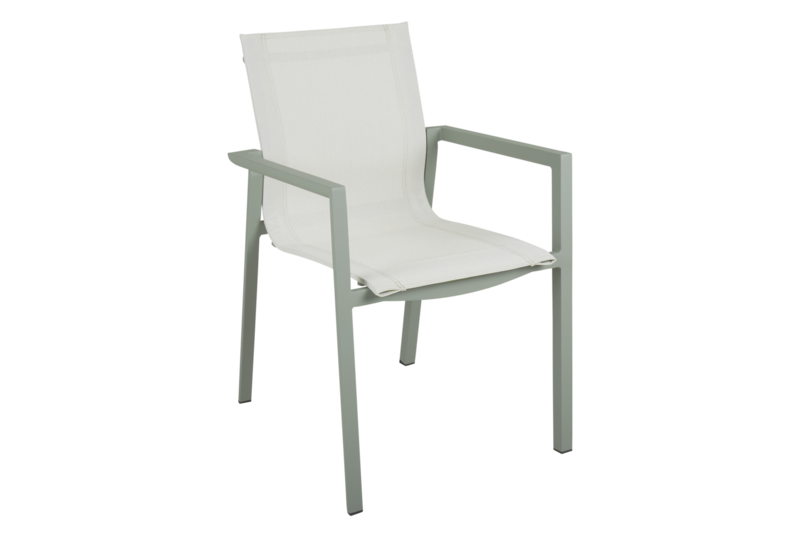 Delia stol med armlener Dustygreen_Offwhite
