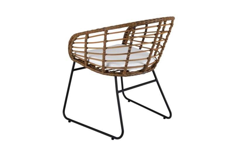 Covelo spisestol  Natur/svart
