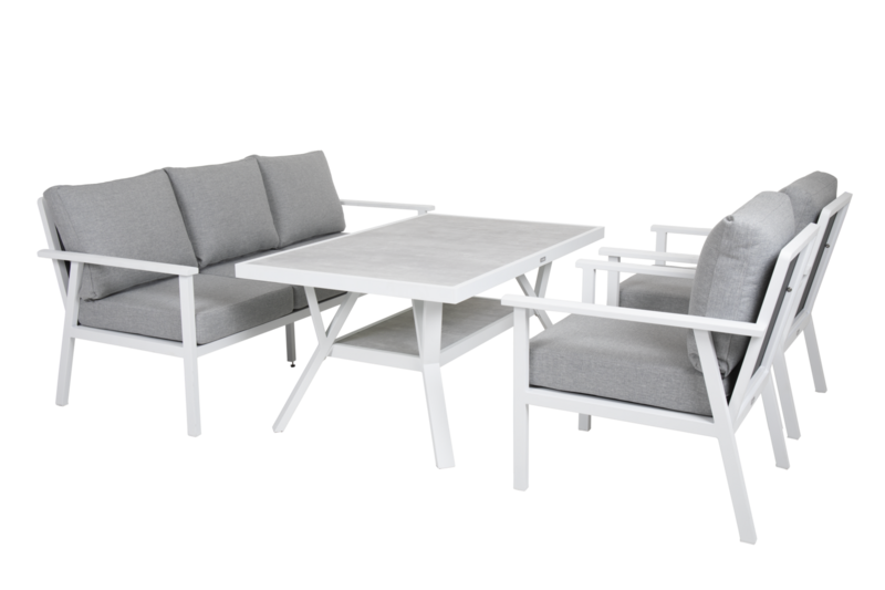 Samvaro lenestol White/Pearl grey