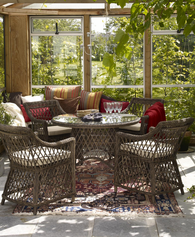 Beatrice stol med armlener Brun/beige