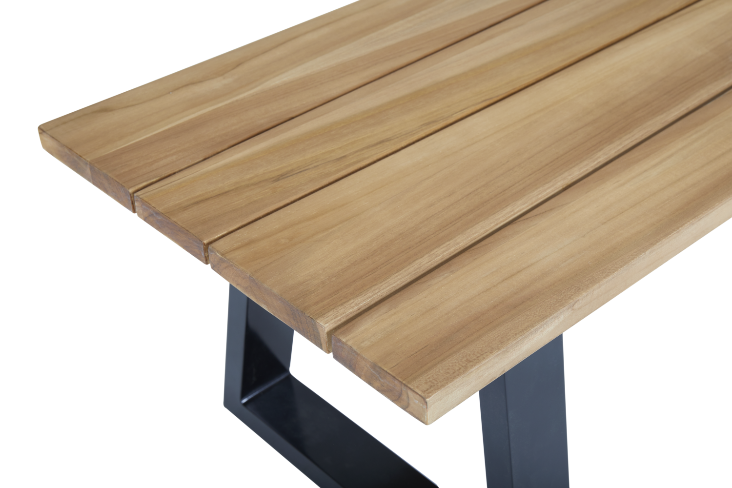 Laurion benk Svart/teak