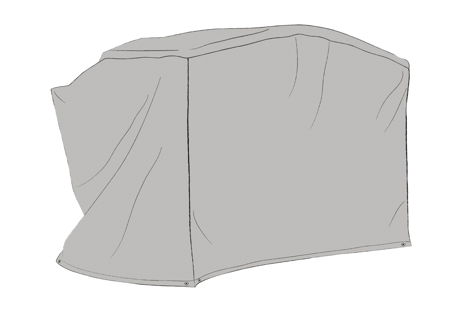 Møbeltrekk hammock Grey-Waterrepellant