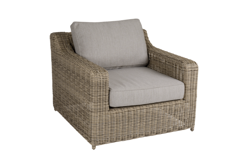 Glendon lenestol Rustik/beige